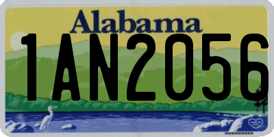 AL license plate 1AN2056