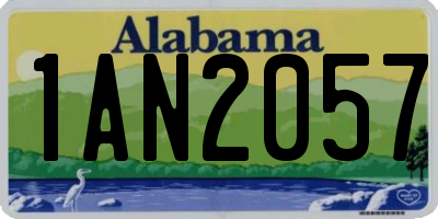 AL license plate 1AN2057