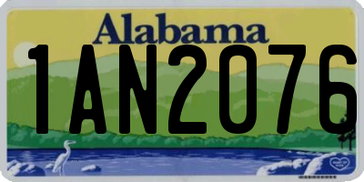 AL license plate 1AN2076