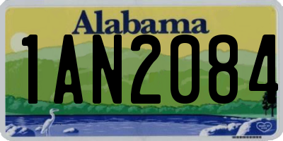 AL license plate 1AN2084