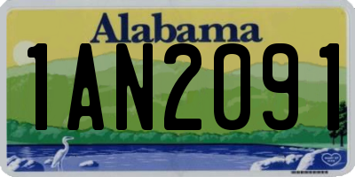AL license plate 1AN2091