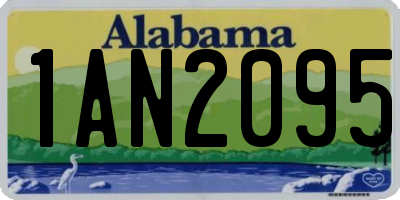 AL license plate 1AN2095