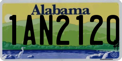 AL license plate 1AN2120