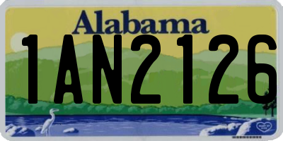 AL license plate 1AN2126