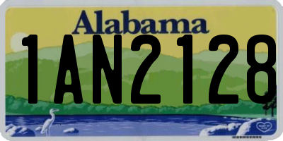 AL license plate 1AN2128