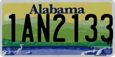 AL license plate 1AN2133