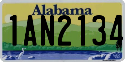 AL license plate 1AN2134