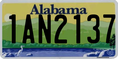 AL license plate 1AN2137