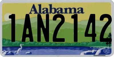 AL license plate 1AN2142