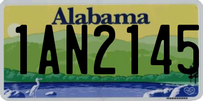 AL license plate 1AN2145