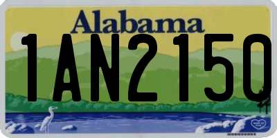 AL license plate 1AN2150
