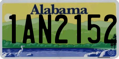 AL license plate 1AN2152