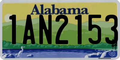 AL license plate 1AN2153