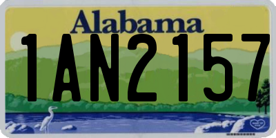 AL license plate 1AN2157