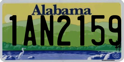 AL license plate 1AN2159