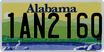AL license plate 1AN2160