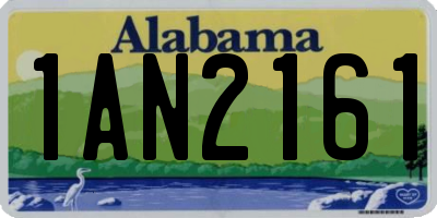 AL license plate 1AN2161