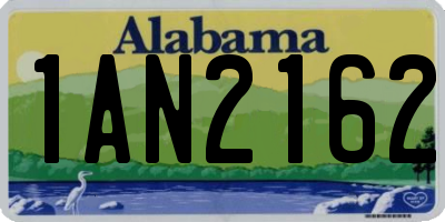 AL license plate 1AN2162