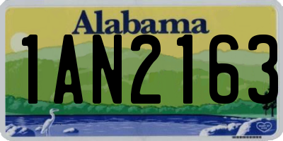 AL license plate 1AN2163