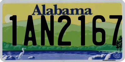 AL license plate 1AN2167