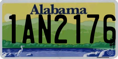 AL license plate 1AN2176
