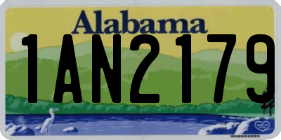 AL license plate 1AN2179