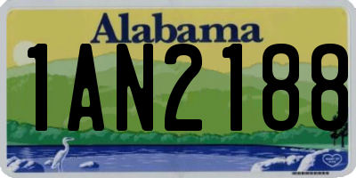 AL license plate 1AN2188