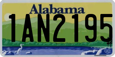 AL license plate 1AN2195