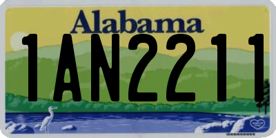 AL license plate 1AN2211