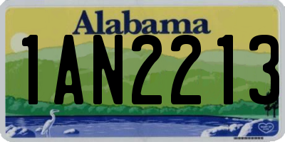 AL license plate 1AN2213