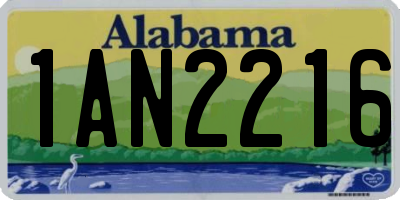AL license plate 1AN2216