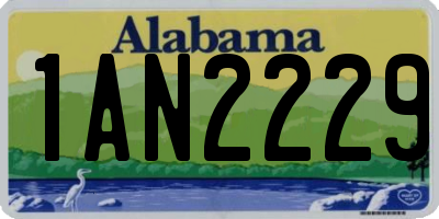 AL license plate 1AN2229