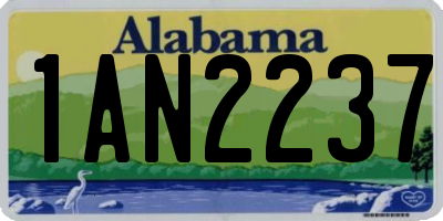 AL license plate 1AN2237