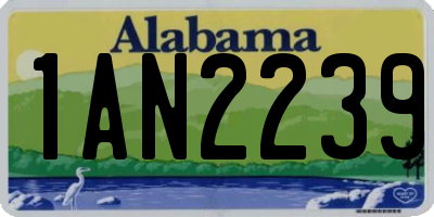 AL license plate 1AN2239