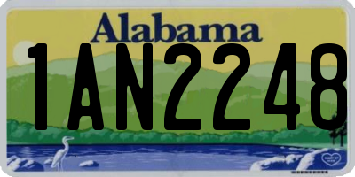AL license plate 1AN2248