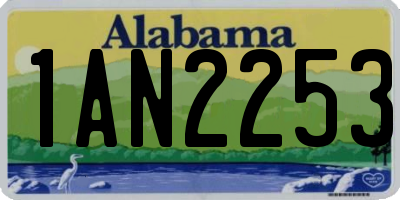 AL license plate 1AN2253