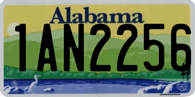 AL license plate 1AN2256