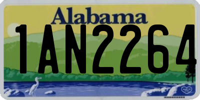 AL license plate 1AN2264