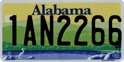 AL license plate 1AN2266