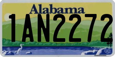 AL license plate 1AN2272