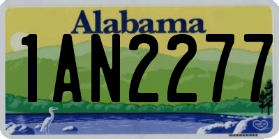 AL license plate 1AN2277