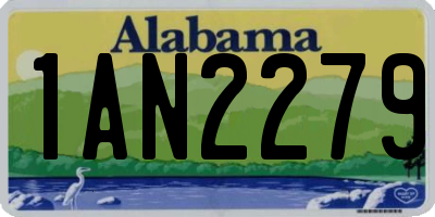 AL license plate 1AN2279