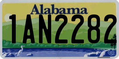 AL license plate 1AN2282