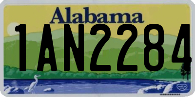 AL license plate 1AN2284