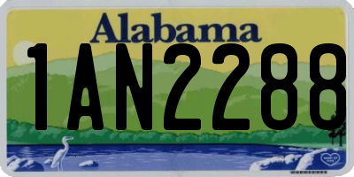 AL license plate 1AN2288