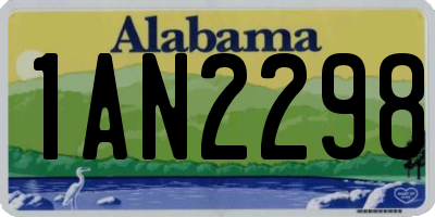 AL license plate 1AN2298