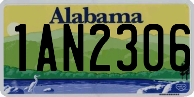 AL license plate 1AN2306