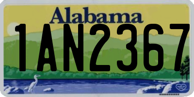 AL license plate 1AN2367