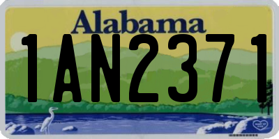 AL license plate 1AN2371