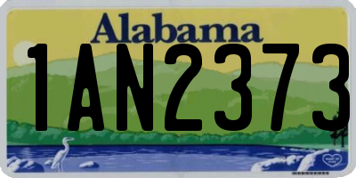 AL license plate 1AN2373